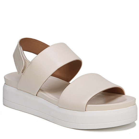 FRANCO SARTO Leather Flarform Sandals - Picture 3 of 8